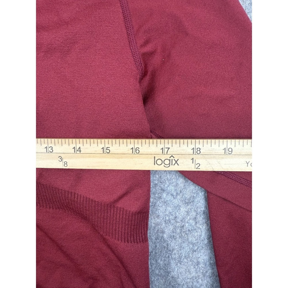 Victoria's Secret Pink Cropped Jacket Women's XL Red Thumb Hole Sleeves‎ 1/4 Zip - Picture 8 of 8